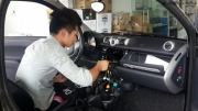 奔馳smart改裝飛歌安卓四核車載智能導航儀一體機