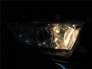 深圳汽車燈光改裝升級(jí):漢蘭達(dá)升級(jí)Q5雙光透鏡【光速車改】