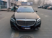 黑色奔馳S500L改車衣裳巨亮U+透明保護(hù)膜案例