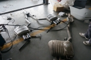 寶馬5系F10 F18 520改裝530排氣 520升級(jí)530排氣安裝作業(yè)圖