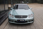 奔馳SL55 AMG 全車亮光白車身改色案例