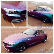 寶馬Z4車身貼膜改色效果車身改色貼膜建議
