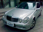 奔馳E280全車亞光白車身改色案例