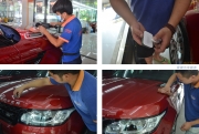 新車汽車漆面鍍膜鍍晶，杭州路虎攬勝全車德國SONAX鍍晶