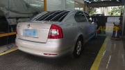 新車汽車漆面鍍膜鍍晶，杭州斯柯達(dá)明銳全車德國SONAX鍍晶