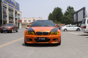 寶馬m3e46局部亞光黑車身改色案例