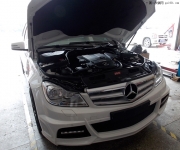 阿奇車燈 東莞樟木頭改燈 塘廈奔馳C260改上海小糸Q5雙光透鏡