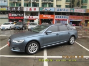 [外觀] 奧迪A6L貼膜改色原車黑色改風(fēng)暴藍(lán)