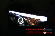 [燈光燈飾] 南昌改燈起亞K3改氙氣燈眉燈天使眼