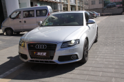奧迪A4L全車亞光白車身改色案例