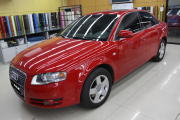 奧迪A4全車亞光蒂芙尼藍(lán)車身改色案例