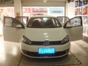 鹽城道聲音響——大眾高爾夫6 初級音響改裝 四門隔音