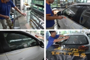 杭州別克君威全車龍膜玻璃貼膜，前擋AIR80+側后檔CTX30施工