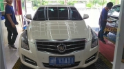 杭州汽车漆面保养，凯迪拉克ATS全车德国SONAX漆面纳米镀晶