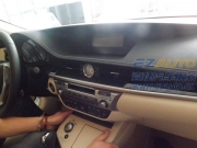 雷克萨斯ES250加装飞歌DVD导航 安装倒车轨迹影像 ES300H改装大屏FA经典版导航 ...