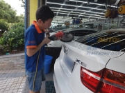 杭州奔馳寶馬X6全車德國SONAX漆面納米鍍晶，汽車漆面保養(yǎng)