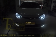 南京MG6改燈 MG6大燈改裝4近4遠(yuǎn) MG6改裝LED高亮淚眼燈 LED天使眼