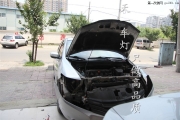 成都鋒范車(chē)燈改裝Q5海拉LED天使惡魔眼雙光透鏡氙氣大燈總成