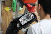 成都新捷達(dá)車燈改裝Q5海拉LED日行燈雙光透鏡氙氣大燈總成