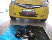 惠州本田飛度汽車音響改裝—圣尼克斯及賽倫斯汽車隔音