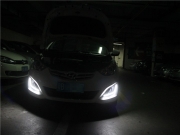 深圳汽車燈光改裝升級：朗動改裝Q5雙光透鏡【光速車改】