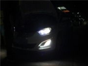 深圳汽車燈光改裝升級：朗動改裝Q5雙光透鏡【光速車改】
