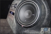 武漢汽車音響改裝—DS5升級圣美歌PK1000.1 來福P210寸超低音