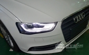 武漢奧迪A4L低配改裝升級(jí)原廠高配淚眼日行燈氙氣大燈總成