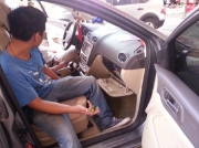 南寧大通福克斯安裝索靂北斗/GPS雙模塊導航