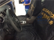 杭州奧迪Q7全車玻璃貼膜，龍膜汽車隔熱防爆膜，杭州龍膜