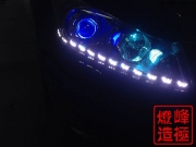 無(wú)錫（燈峰造極）雅閣改裝Q5雙光透鏡，雙色淚眼。藍(lán)惡魔