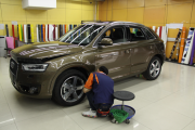 奧迪Q3全車巨亮U+透明膜車身改色案例