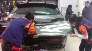 奧迪Q5全車電鍍鎢鋼車身改色案例