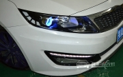 武漢起亞K5車燈改裝原廠Q5透鏡 全新飛利浦D1S LED惡魔眼