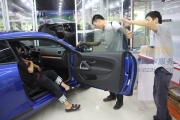 杭州汽車貼膜，大眾尚酷全車龍膜玻璃貼膜，龍膜授權(quán)店