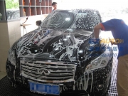 英菲尼迪Q70L全車德國SONAX漆面納米鍍晶，汽車漆面保養(yǎng)