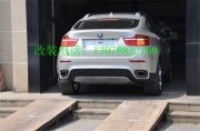 [進(jìn)排氣] 寶馬X6圓口排氣升級方口排氣管尾喉尾嘴方形排氣口排氣罩原廠正品