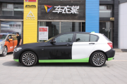 寶馬1系全車亞光薄荷藍車身改色案例