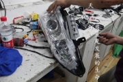 成都新天籟改燈 改裝原廠Q5超級(jí)海拉5雙光透鏡氙氣燈天使...