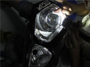 深圳改燈：騏達(dá)改裝海拉3透鏡    （光速改燈）