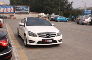 奔馳C180全車電鍍銀車身改色案例