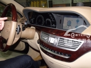 [影音電子] 深圳奔馳S400原車屏升級導(dǎo)航加裝觸寫凱立德導(dǎo)航加倒車影像
