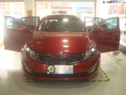 鹽城音響改裝——起亞K5 原車音響升級 四門 后備箱隔音