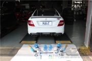 奔馳C系W204 C180改裝德國(guó)Bilstein B16攪牙避震
