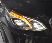 奔馳E260改雙光透鏡氙氣燈