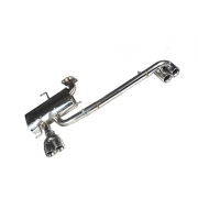 [進(jìn)排氣] 寶馬318/320/325改裝排氣管 M股內(nèi)回壓鼓 4出白口 跑車聲 原裝