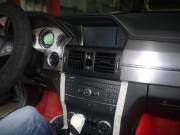 【佛山汽車音響改裝酷車旋律】奔馳GLK300先鋒DEH-P80RS倒模...
