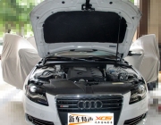 佛山新車特聲汽車音響改裝奧迪A4升級法國勁浪+創(chuàng)世紀功放