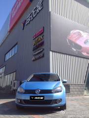 高爾夫6全車迷霧藍(lán)車身改色案例