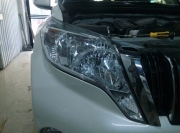 哈爾濱靚車會館改燈 豐田普拉多2700改裝車燈透鏡 改氙氣燈